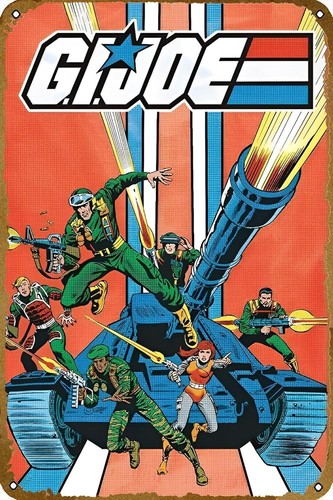 Vintage Collectible Tins - Gi Joe – Tank-Poster, Vintage-Retro-Sammlerstück, Blechschild,