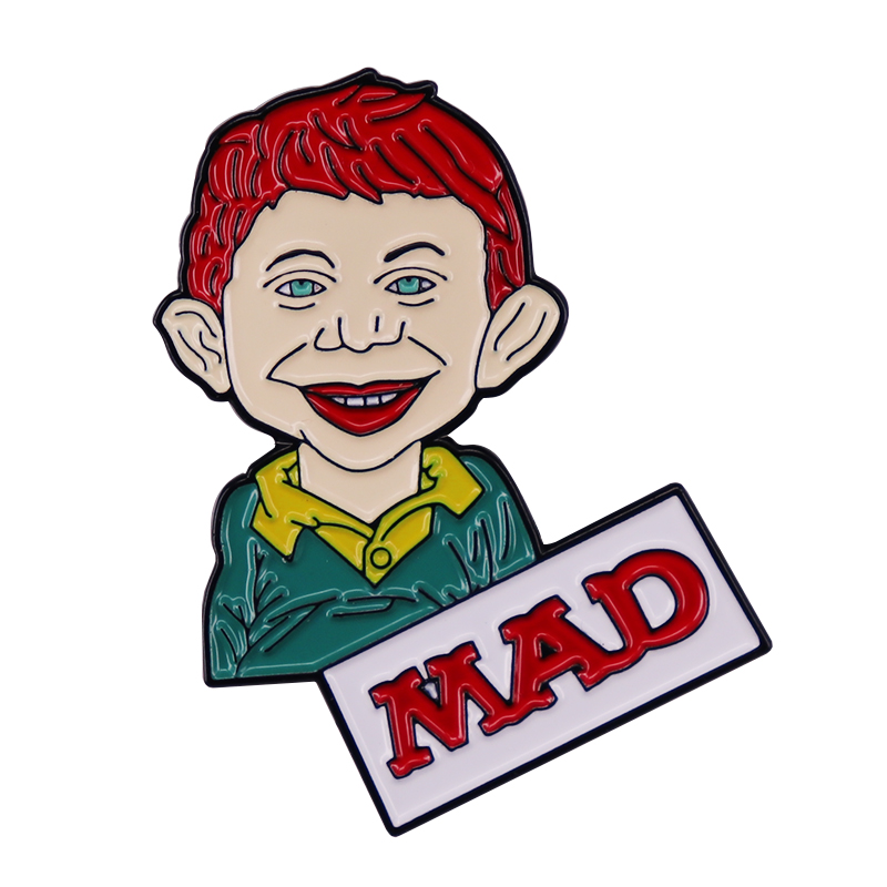 Vintage Collectible Figures - MAD Magazin Alfred E. Neuman Emaille