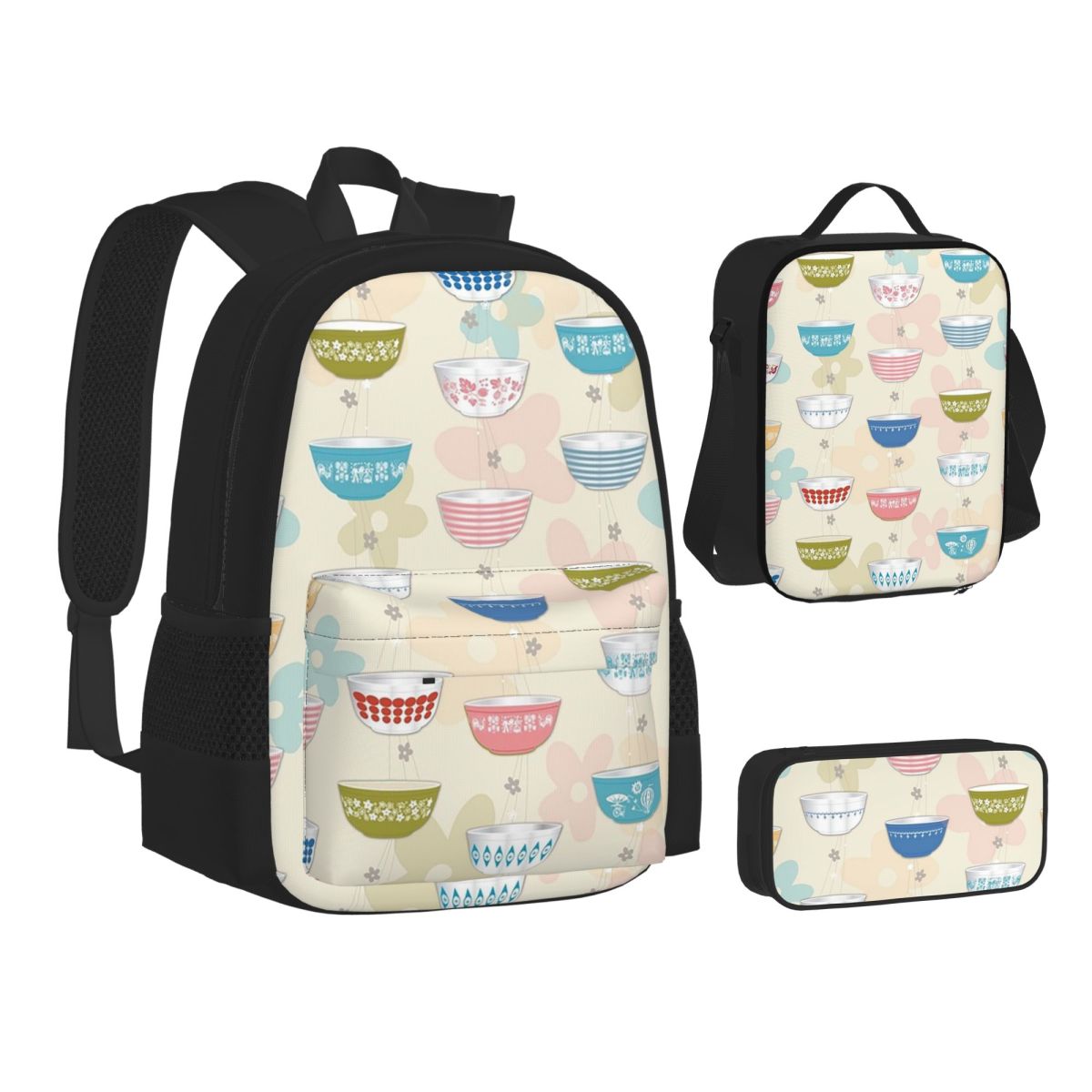 Vintage Collectible Pyrex - Vintage Pyrex Bowls Collection Rucksäcke, Studenten-Büchertasche,