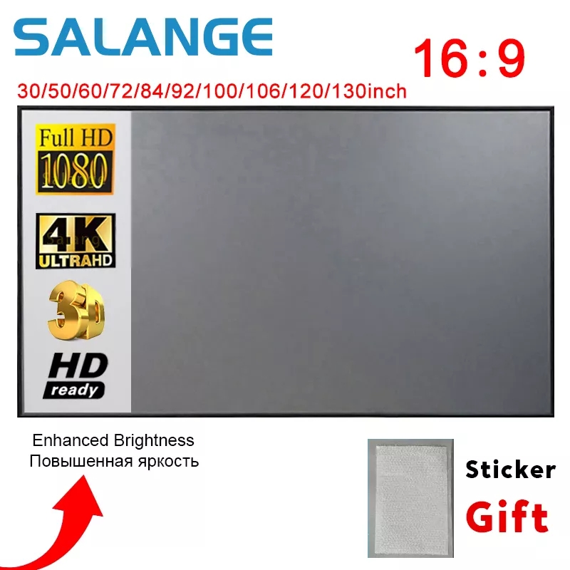 Slide Film 120 - Salange Projektor-Leinwand, 60 100 120 Zoll
