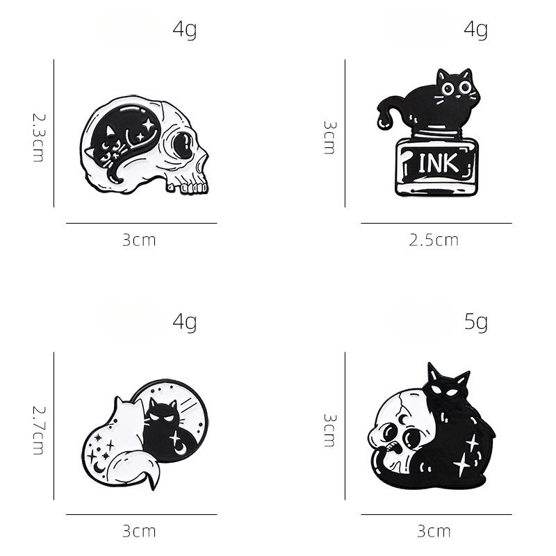 Süße schwarze Katze Sammlung P – Collectible Vintage Brooches Bewertung und Preis
