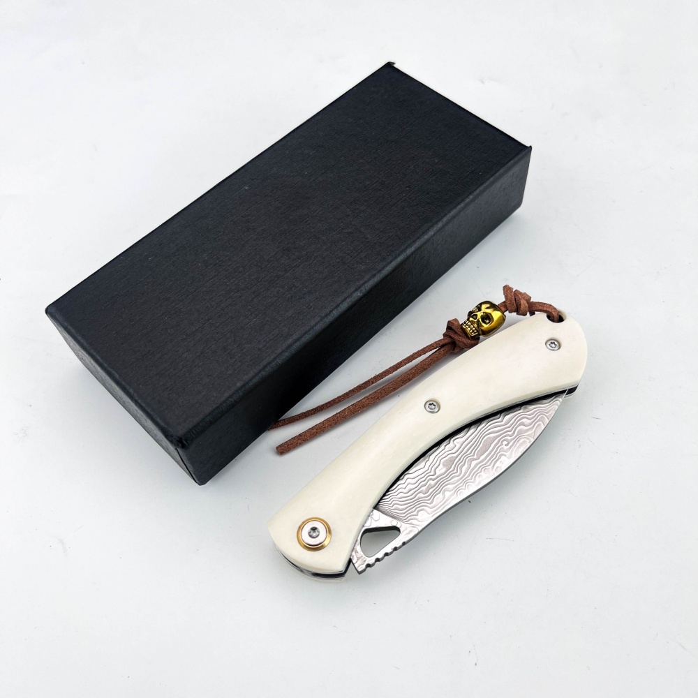 Vintage Damaststahl-Klappmesse – Vintage Collectible Knife Bewertung und Preis