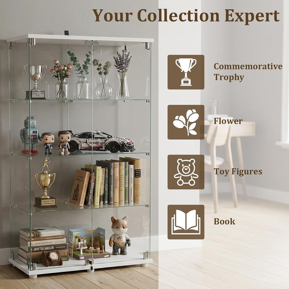 Vitrine aus gehärtetem Glas, 4 – Collectible & Vintage Dolls For Christmas Bewertung und Preis