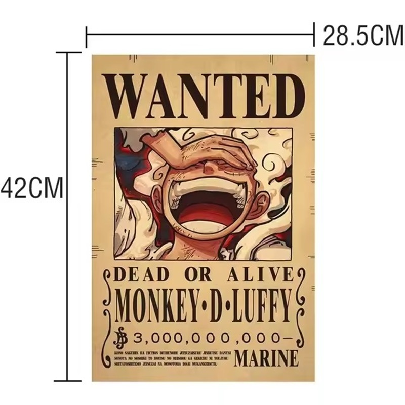 Anime One Piece Wanted-Plakate – Vintage Collectible Figures Bewertung und Preis