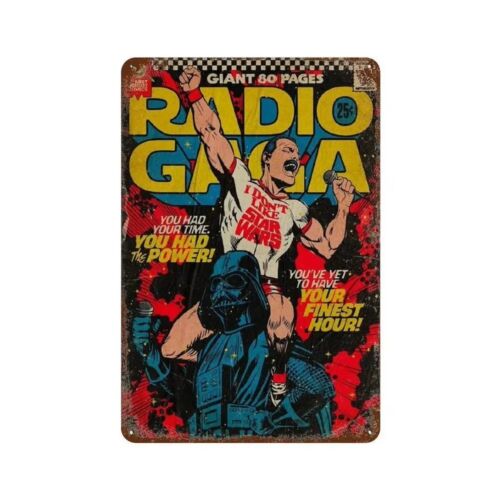 Y1, Queen Radio Gaga Comic-Sti – Vintage Collectible Tins Bewertung und Preis